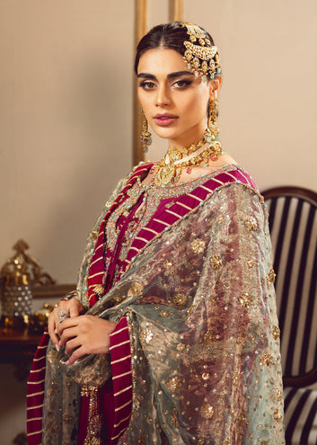 Sara Rohail Asghar Raw Silk Fabric Wedding Dress 3-Piece