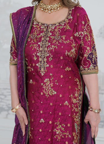 Farah Talib Azeez Tassel Silk Fabric Wedding Dress
